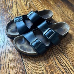 39W Birkenstock Arizona Black Leather